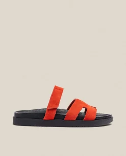Flat Sandals|Yokono Flat Sandal MORENA-125 Red