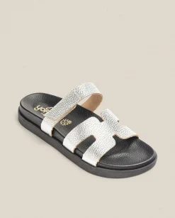 Flat Sandals|Yokono Flat Sandal MORENA-125 Silver