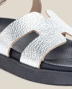 Flat Sandals|Yokono Flat Sandal MORENA-125 Silver