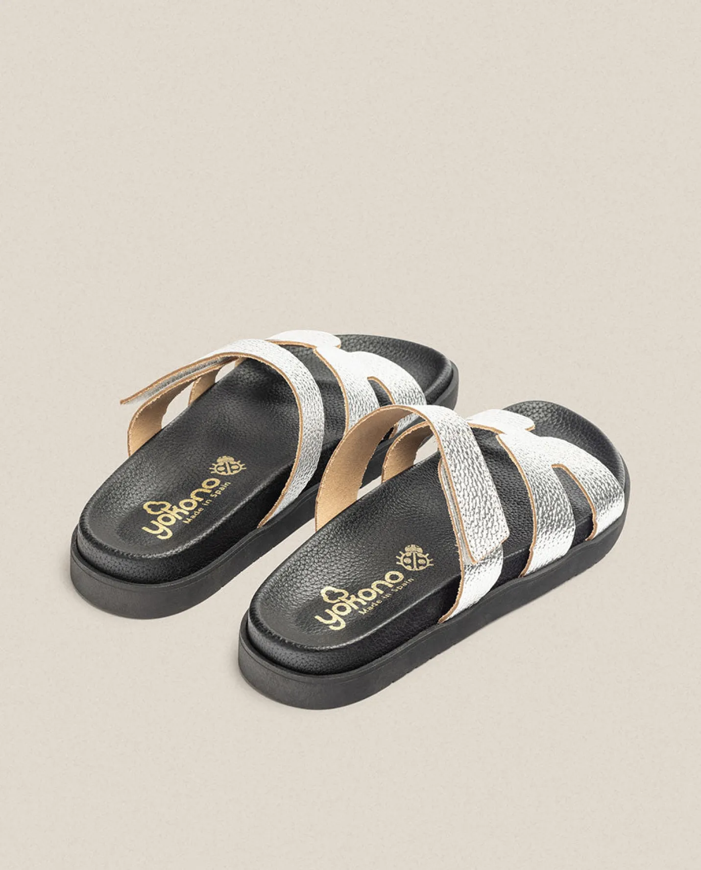 Flat Sandals|Yokono Flat Sandal MORENA-125 Silver