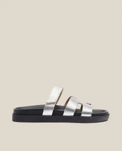 Flat Sandals|Yokono Flat Sandal MORENA-125 Silver