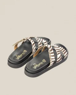 Flat Sandals|Yokono Flat Sandal MORENA-125 Zebra