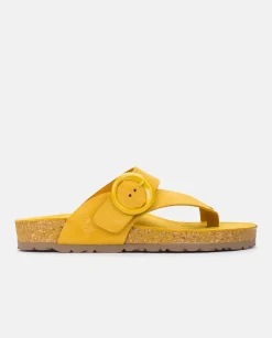 Flat Sandals|Yokono Flat Sandal ROLAN-113 Yellow