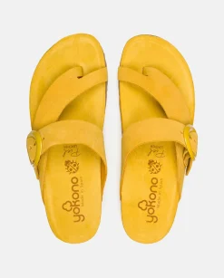 Flat Sandals|Yokono Flat Sandal ROLAN-113 Yellow