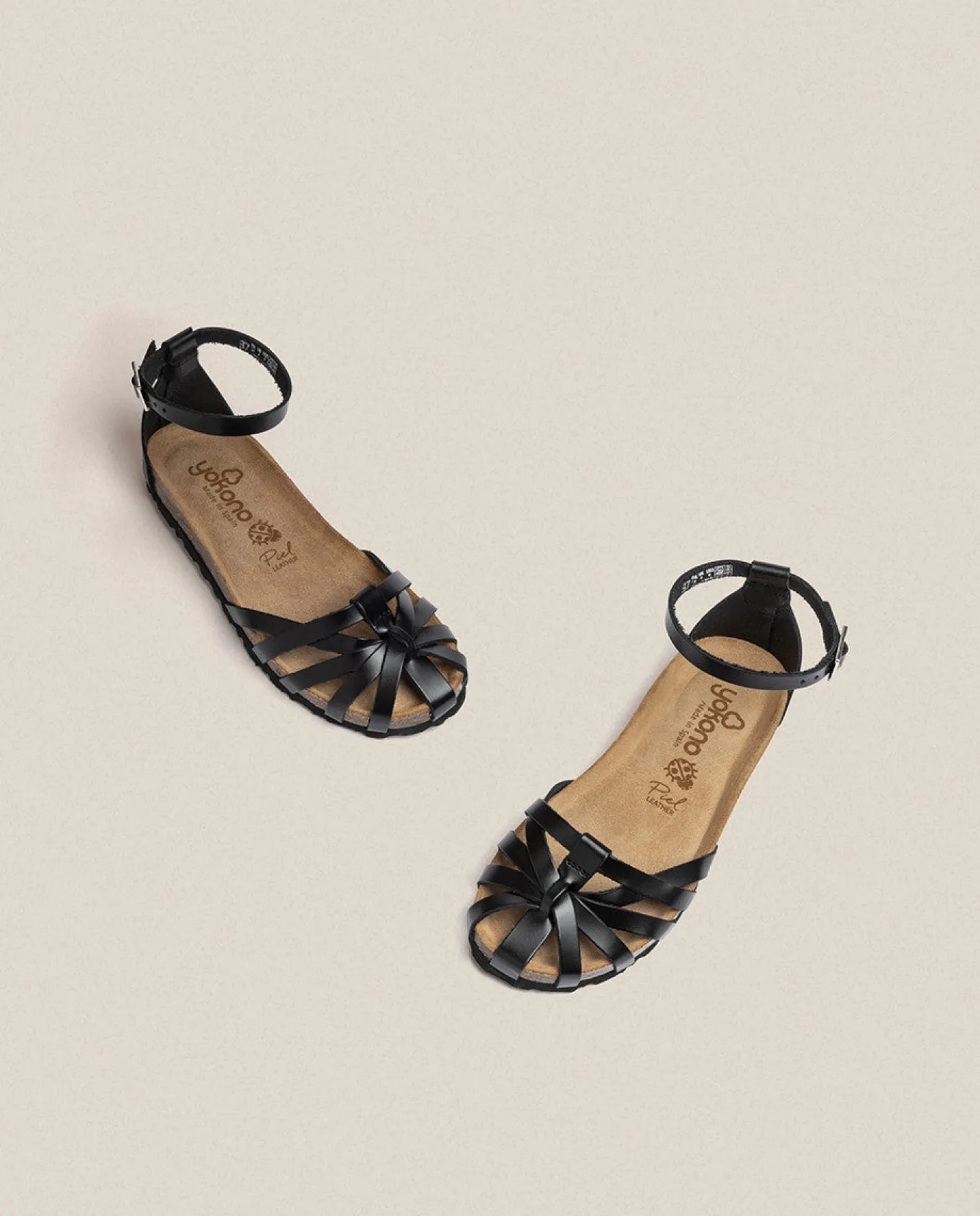 Flat Sandals|Yokono Flat Sandal VILLA-011 Black