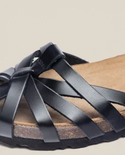 Flat Sandals|Yokono Flat Sandal VILLA-011 Black