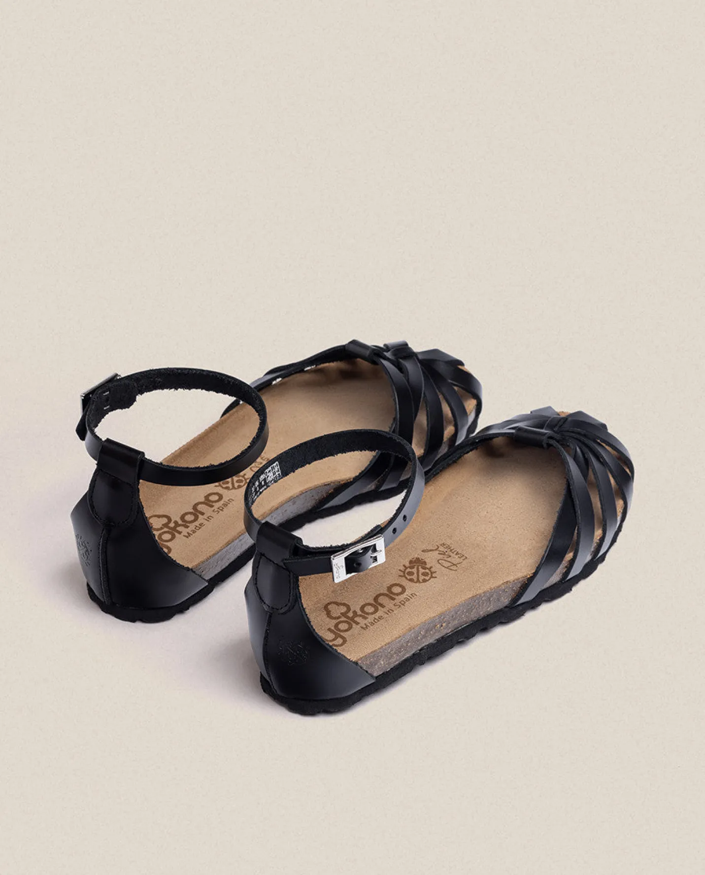 Flat Sandals|Yokono Flat Sandal VILLA-011 Black