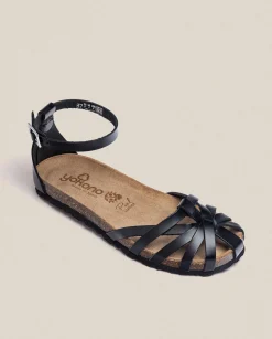 Flat Sandals|Yokono Flat Sandal VILLA-011 Black