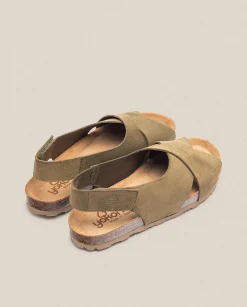 Flat Sandals|Yokono Flat Sandal VILLA-175 Green