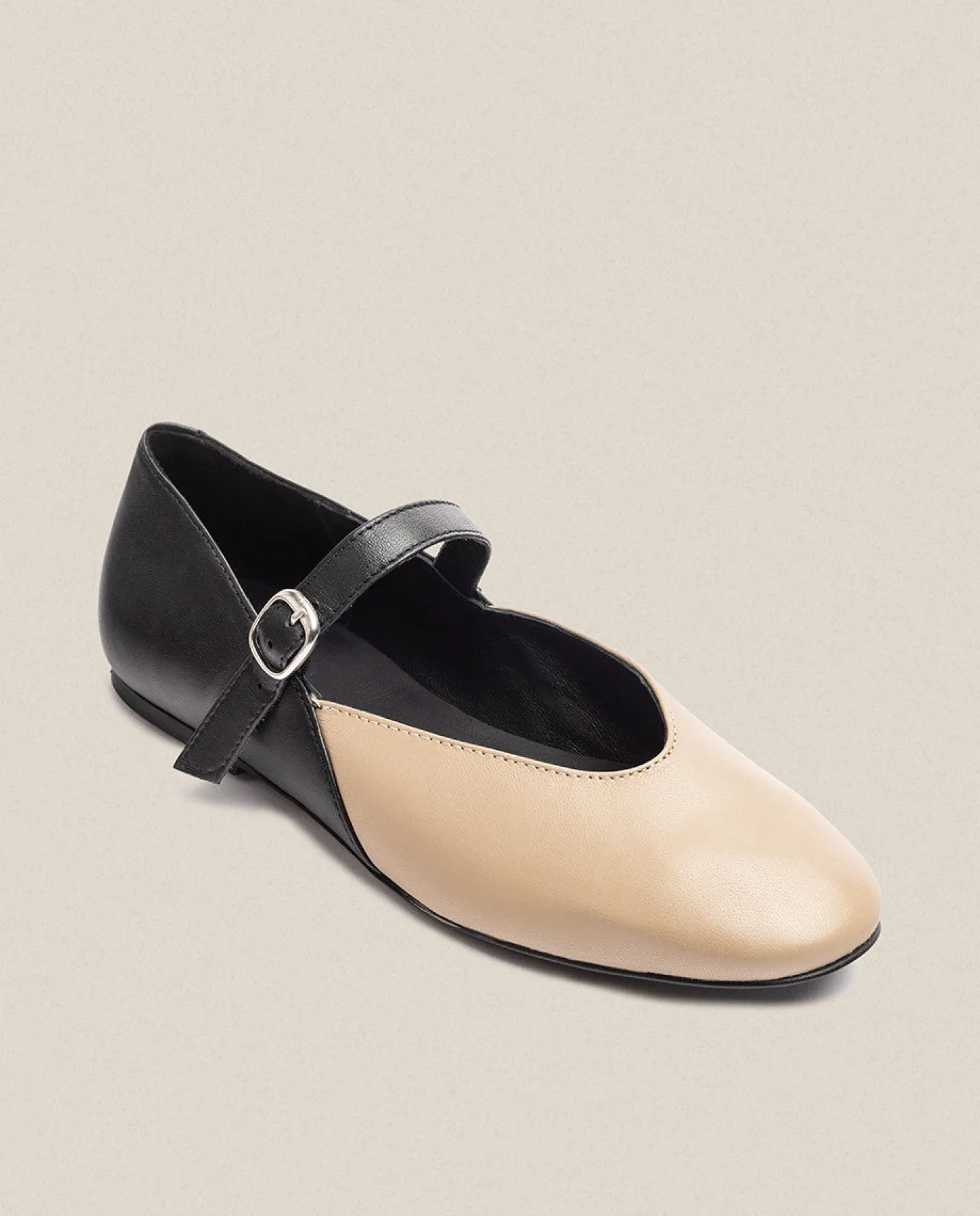 Shoes|Ballerinas|Yokono Flat Shoe ARI-001 Beige