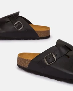 Clogs|Sandals|Yokono Flat Shoe ZUECO-559 Black