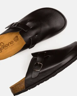 Clogs|Sandals|Yokono Flat Shoe ZUECO-559 Black