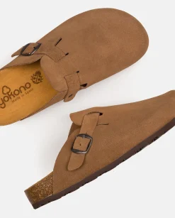 Clogs|Flat Sandals|Yokono Flat Shoe ZUECO-599 Brown