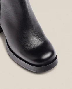 Ankle Boots|Yokono Heeled Ankle Boot KOLIN-007 Black