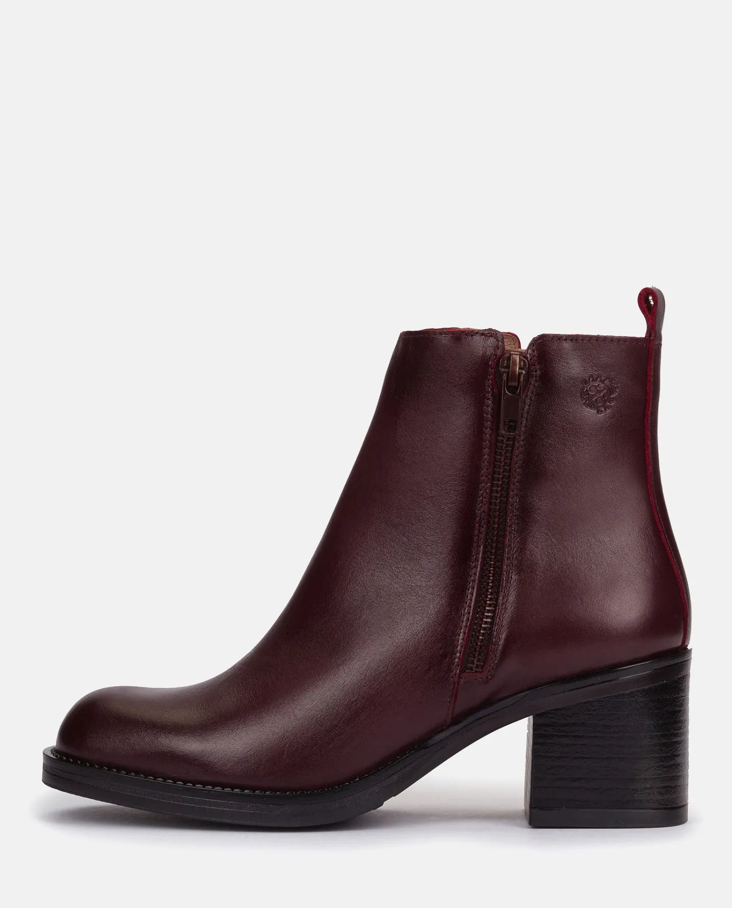 Ankle Boots|Yokono Heeled Ankle Boot LANDAS-002 Burgundy