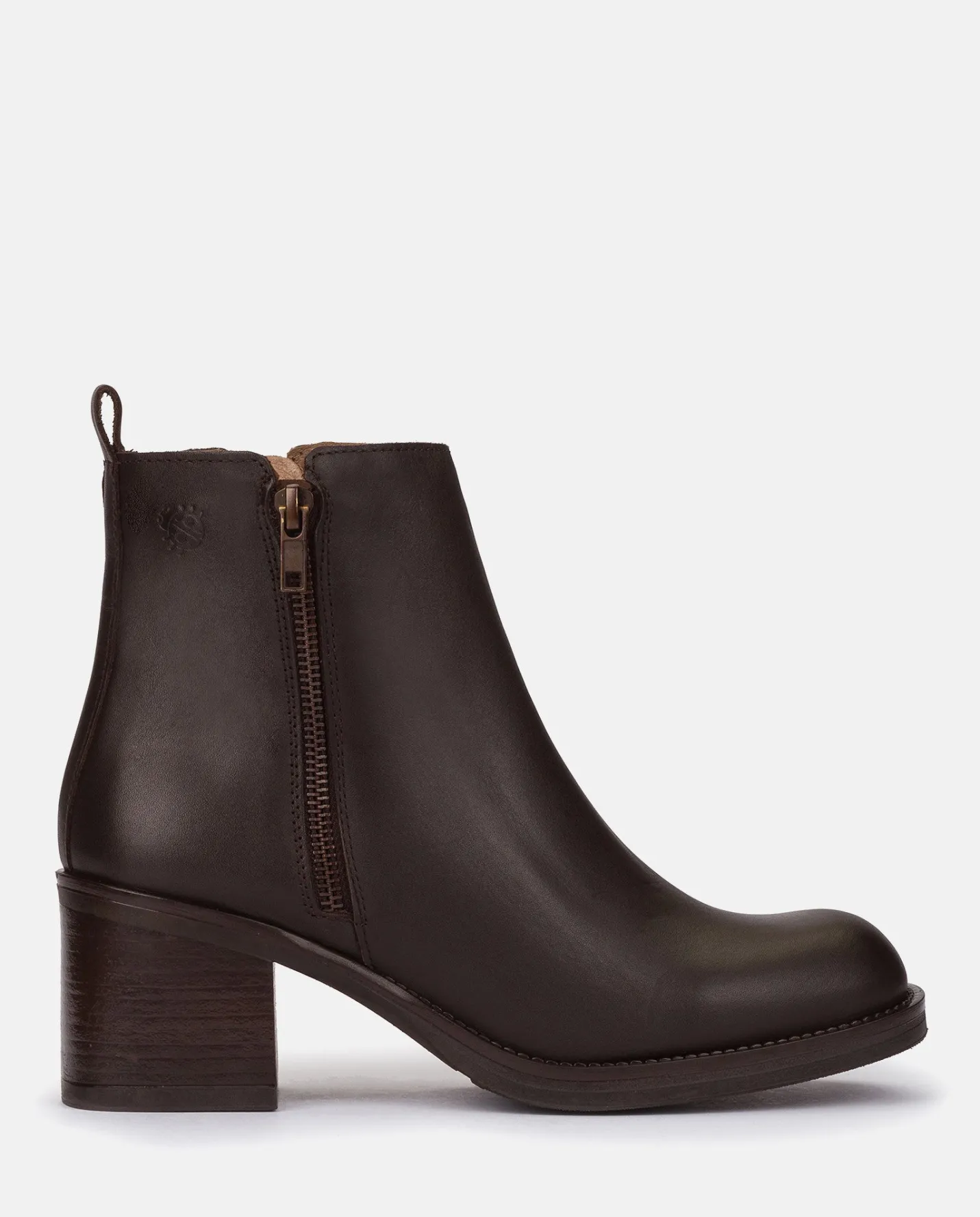 Ankle Boots|Yokono Heeled Ankle Boot LANDAS-002 Brown