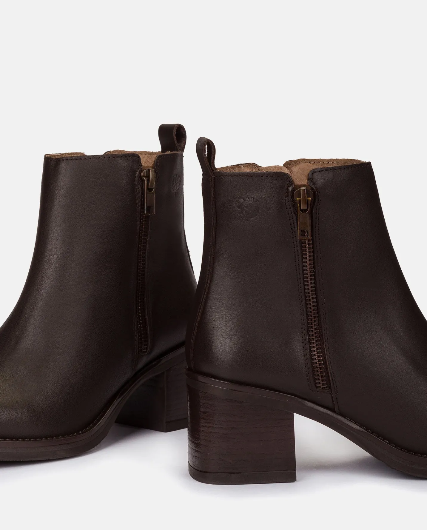 Ankle Boots|Yokono Heeled Ankle Boot LANDAS-002 Brown