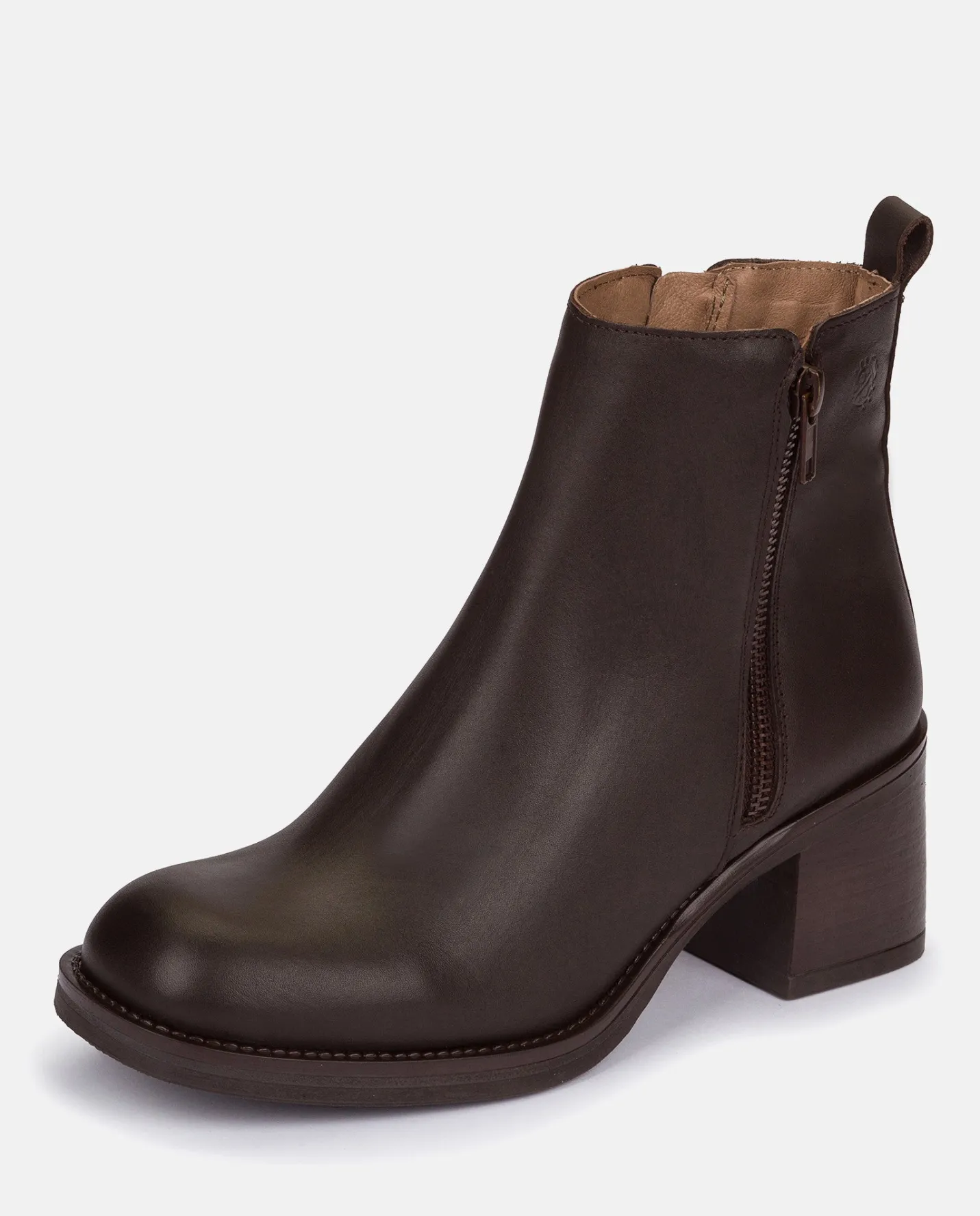 Ankle Boots|Yokono Heeled Ankle Boot LANDAS-002 Brown