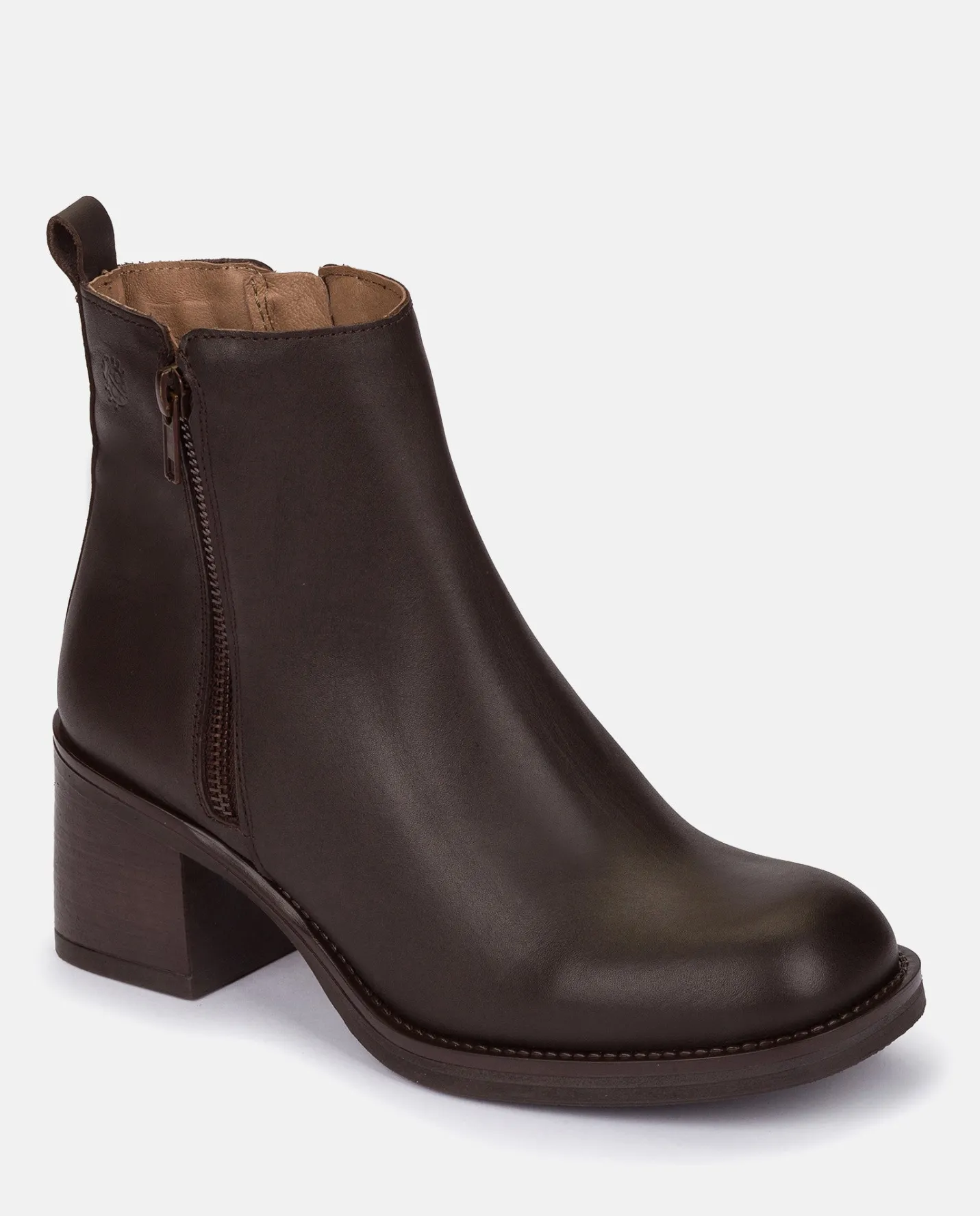 Ankle Boots|Yokono Heeled Ankle Boot LANDAS-002 Brown