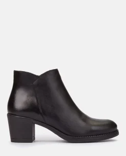 Ankle Boots|Yokono Heeled Ankle Boot LILLE-006 Black
