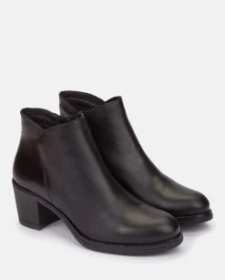 Ankle Boots|Yokono Heeled Ankle Boot LILLE-006 Black