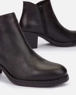 Ankle Boots|Yokono Heeled Ankle Boot LILLE-006 Black