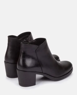 Ankle Boots|Yokono Heeled Ankle Boot LILLE-006 Black