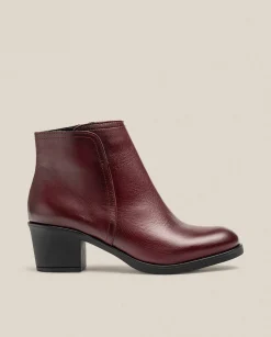 Ankle Boots|Yokono Heeled Ankle Boot LILLE-016 Burgundy