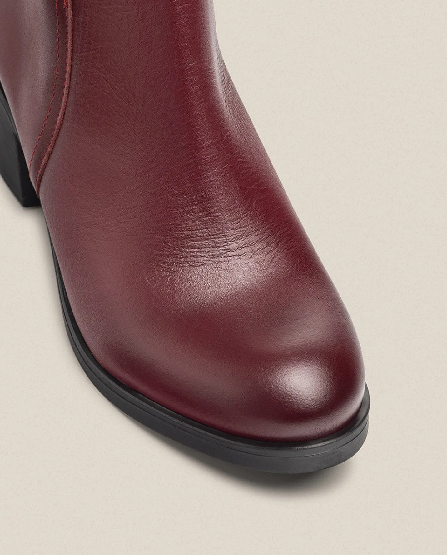Ankle Boots|Yokono Heeled Ankle Boot LILLE-016 Burgundy