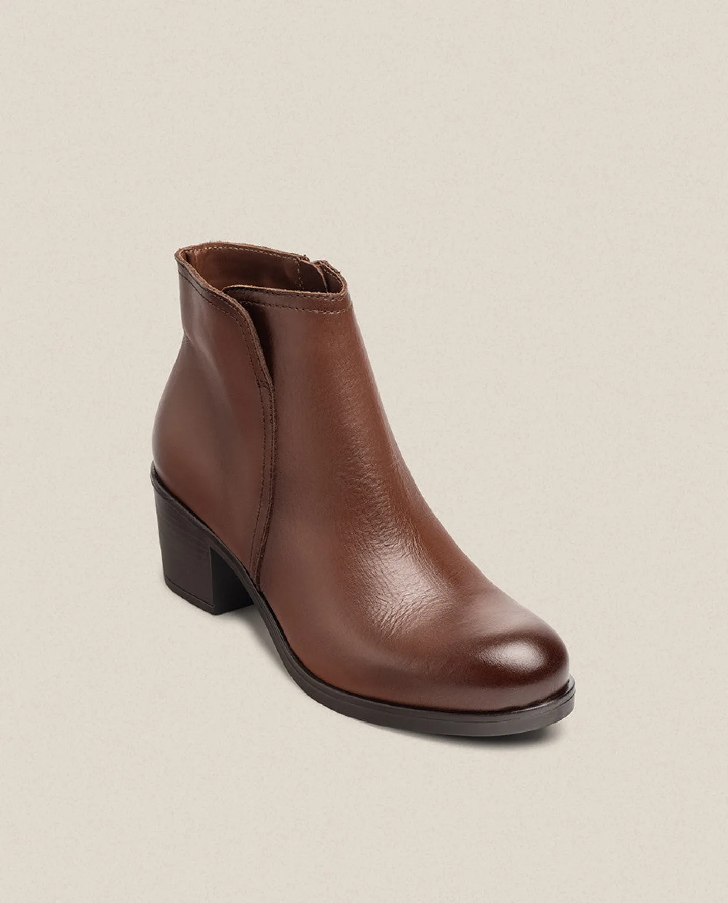 Ankle Boots|Yokono Heeled Ankle Boot LILLE-016 Brown
