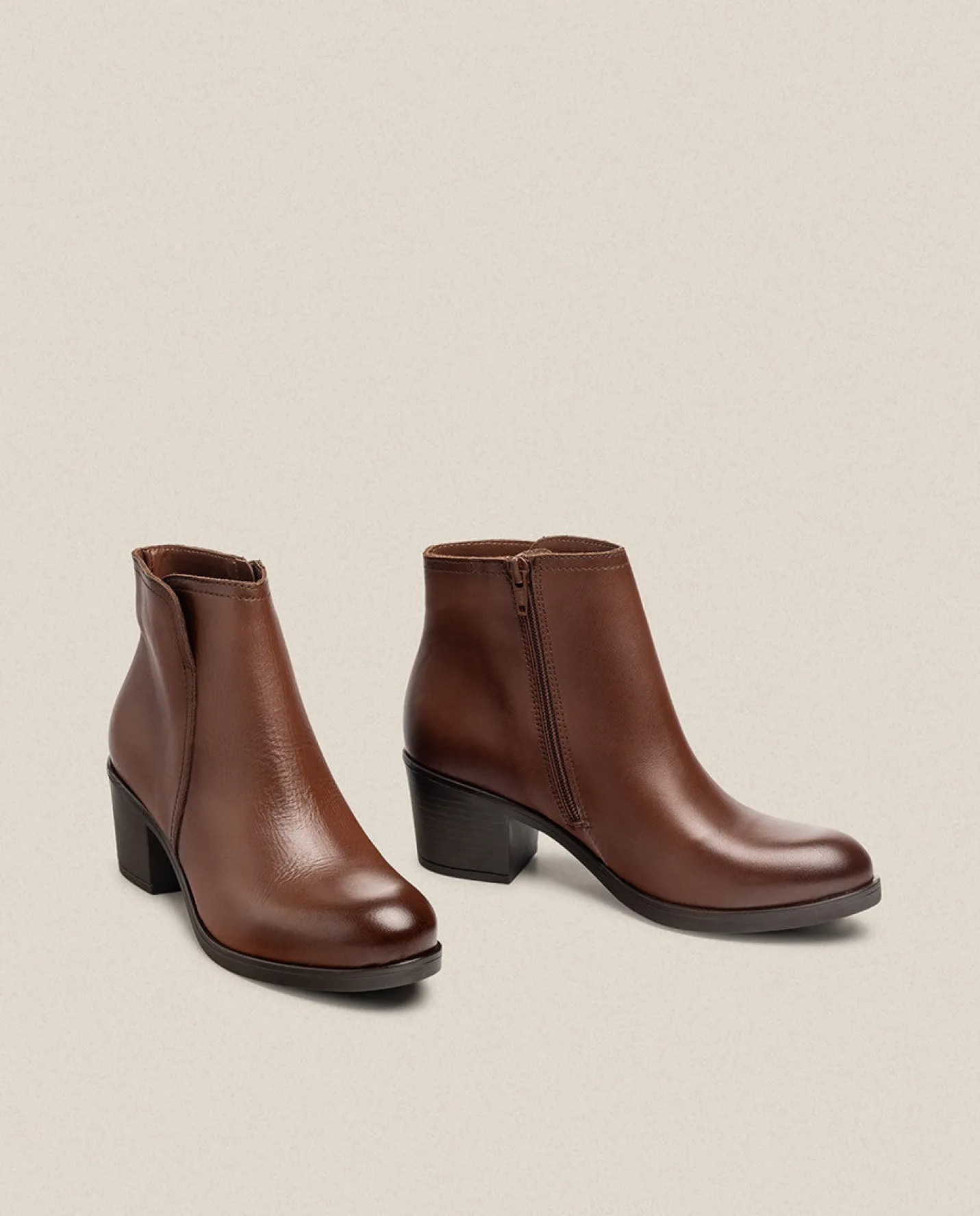 Ankle Boots|Yokono Heeled Ankle Boot LILLE-016 Brown