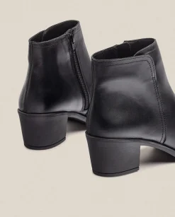 Ankle Boots|Yokono Heeled Ankle Boot LILLE-016 Black