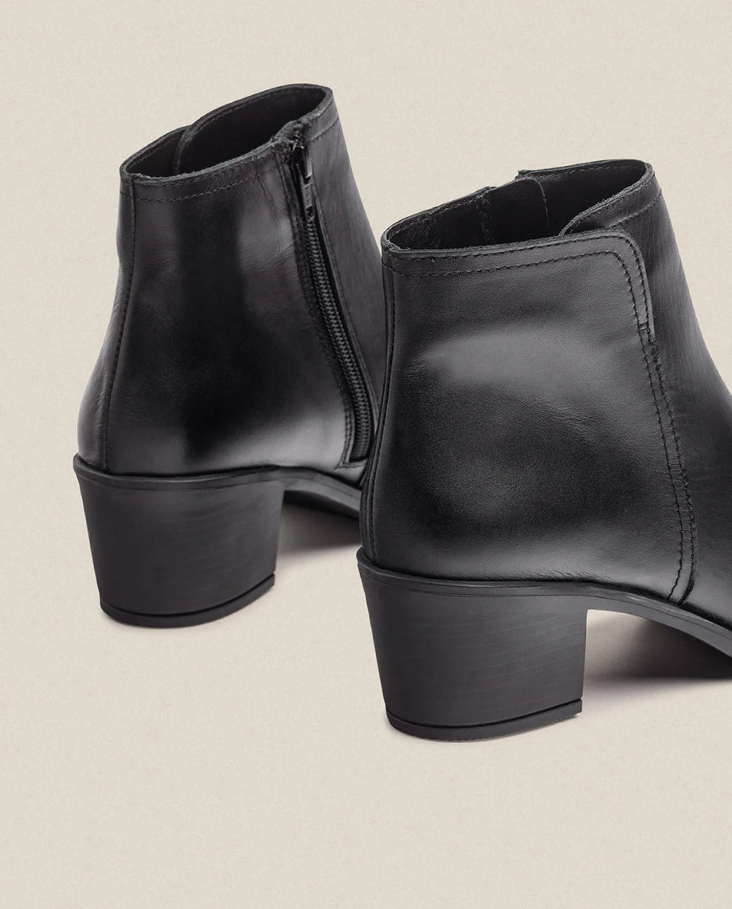 Ankle Boots|Yokono Heeled Ankle Boot LILLE-016 Black