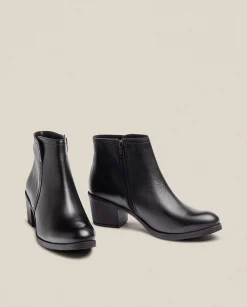 Ankle Boots|Yokono Heeled Ankle Boot LILLE-016 Black