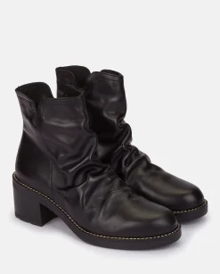 Ankle Boots|Yokono Heeled Ankle Boot MESINA-003 Black