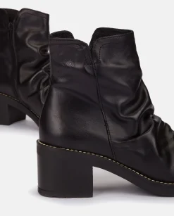 Ankle Boots|Yokono Heeled Ankle Boot MESINA-003 Black