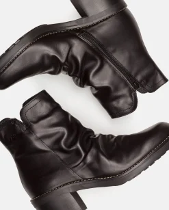 Ankle Boots|Yokono Heeled Ankle Boot MESINA-003 Black