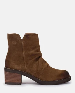 Ankle Boots|Yokono Heeled Ankle Boot MESINA-003 Brown