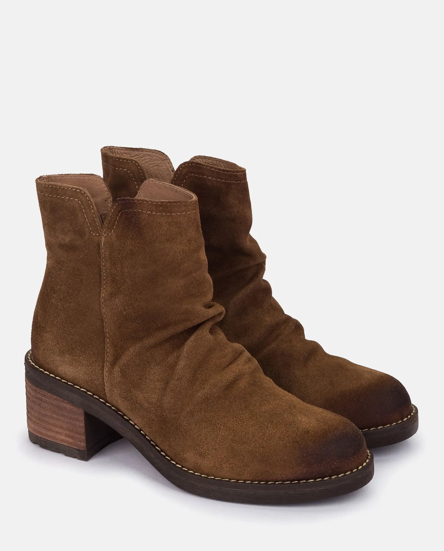 Ankle Boots|Yokono Heeled Ankle Boot MESINA-003 Brown