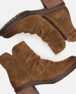 Ankle Boots|Yokono Heeled Ankle Boot MESINA-003 Brown