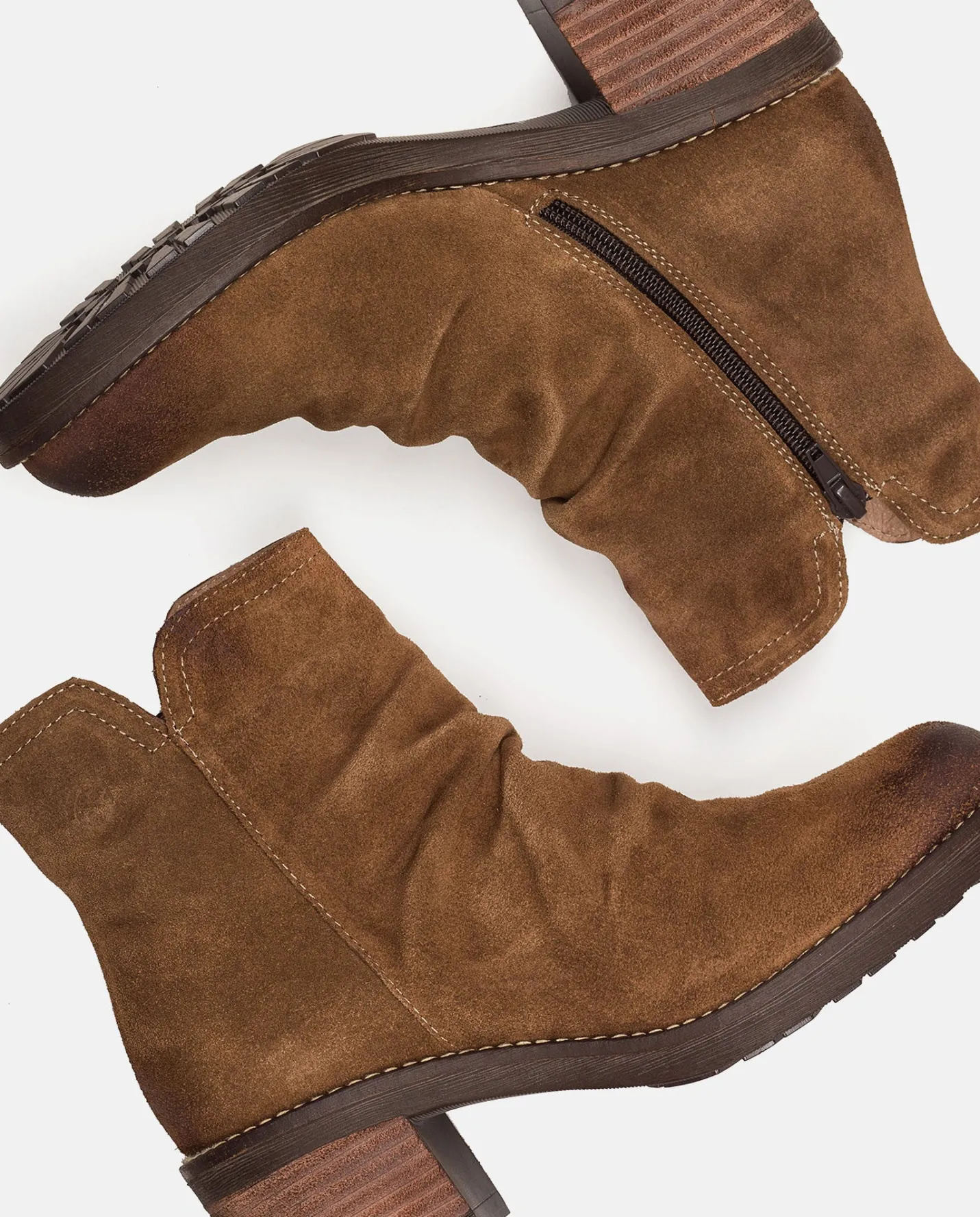 Ankle Boots|Yokono Heeled Ankle Boot MESINA-003 Brown