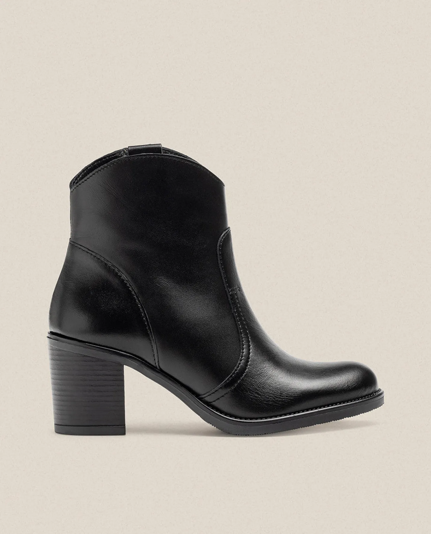 Ankle Boots|Yokono Heeled Ankle Boot ORNE-003 Black