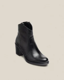 Ankle Boots|Yokono Heeled Ankle Boot ORNE-003 Black