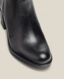 Ankle Boots|Yokono Heeled Ankle Boot ORNE-003 Black