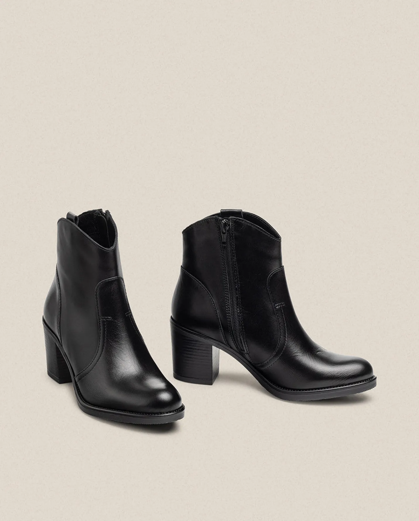 Ankle Boots|Yokono Heeled Ankle Boot ORNE-003 Black