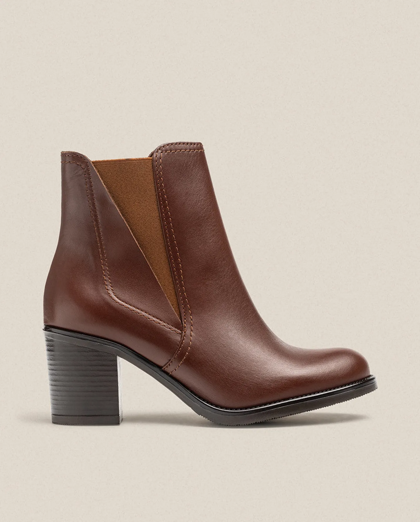 Ankle Boots|Yokono Heeled Ankle Boot ORNE-002 Brown