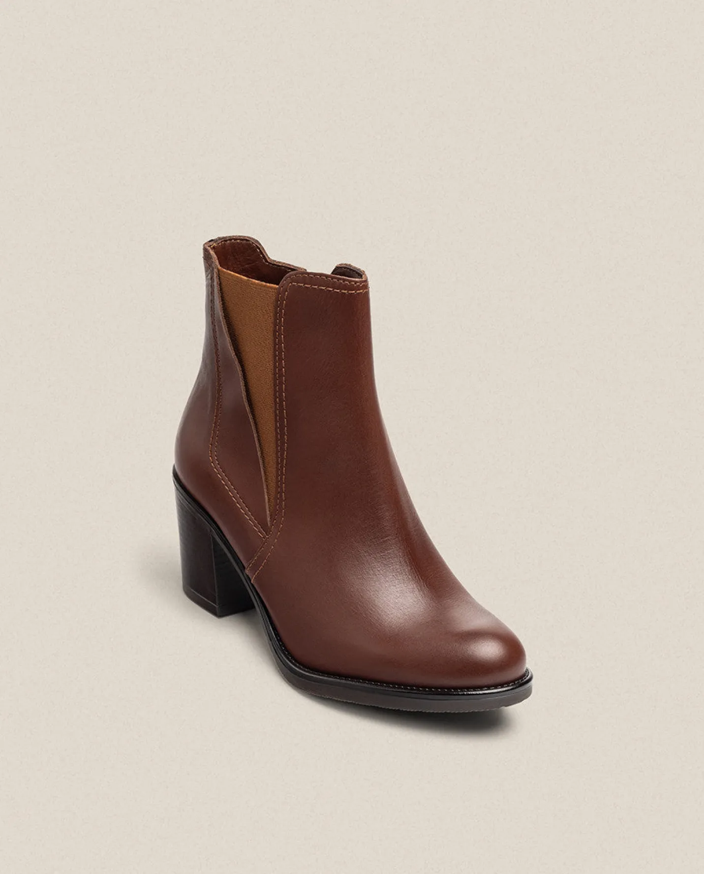 Ankle Boots|Yokono Heeled Ankle Boot ORNE-002 Brown