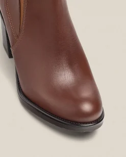 Ankle Boots|Yokono Heeled Ankle Boot ORNE-002 Brown