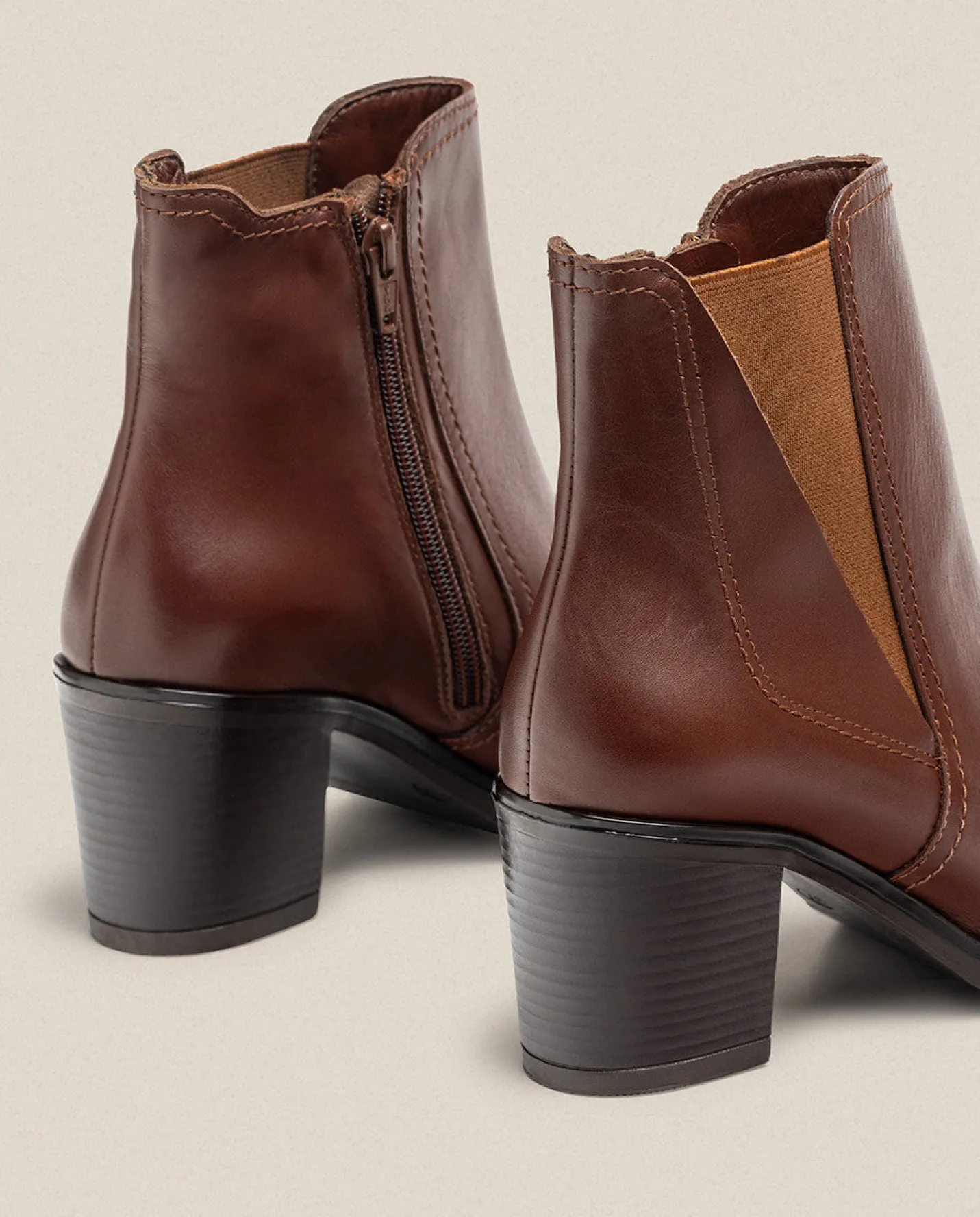 Ankle Boots|Yokono Heeled Ankle Boot ORNE-002 Brown