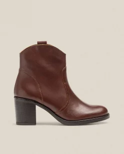 Ankle Boots|Yokono Heeled Ankle Boot ORNE-003 Brown